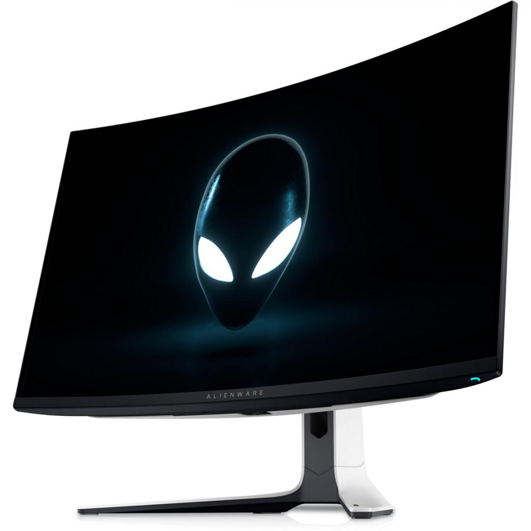 Monitor gaming Alienware AW3225QF, 32", 4K QD OLED, 240Hz, i zi e bardhë