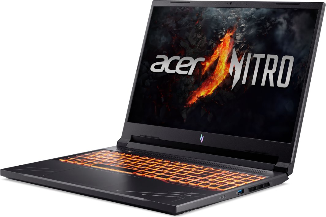 Laptop Acer Nitro V 16 ANV16-41, 16", AMD Ryzen 5 8645HS, 8 GB RAM, 512 GB SSD, NVIDIA GeForce RTX 4050 Laptop GPU, i zi