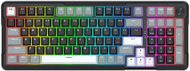 Tastierë mekanike wireless Redragon K742, Bluetooth 5.0 2.4GHz USB C, me numpad, krem