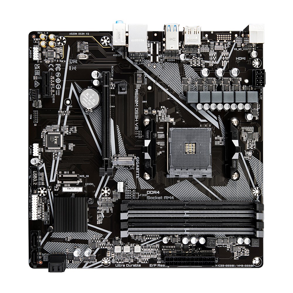Pllakë amë Gigabyte A520M DS3H V2 (rev. 1.0) Socket AM4 micro ATX