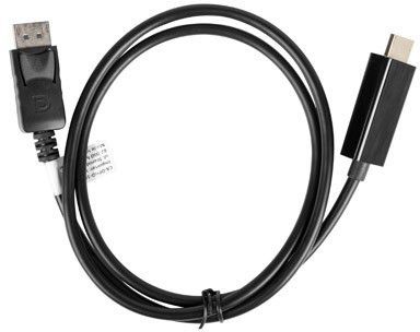 Kabllo Lanberg DisplayPort - HDMI (CA-DPHD-10CC-0010-BK), 1m, e zezë