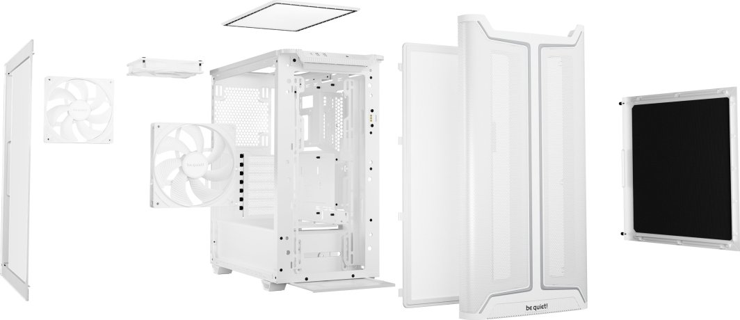Kasa kompjuterike be quiet! Pure Base 501DX, Midi Tower, ARGB, e bardhë