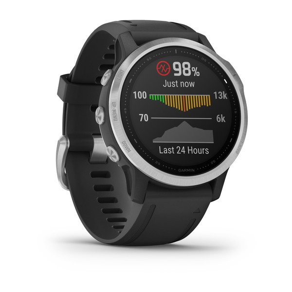 Orë e mençur Garmin Fenix 6S, e zezë/ argjendtë