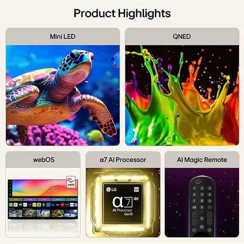 Televizor QNED LG 65QNED7EB3C, 65", 4K QNED Mini LED, i zi