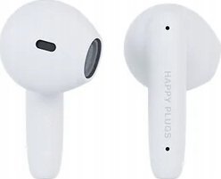 Kufje pa tela Happy Plugs Joy Lite, True Wireless, me kuti karikimi, të bardha