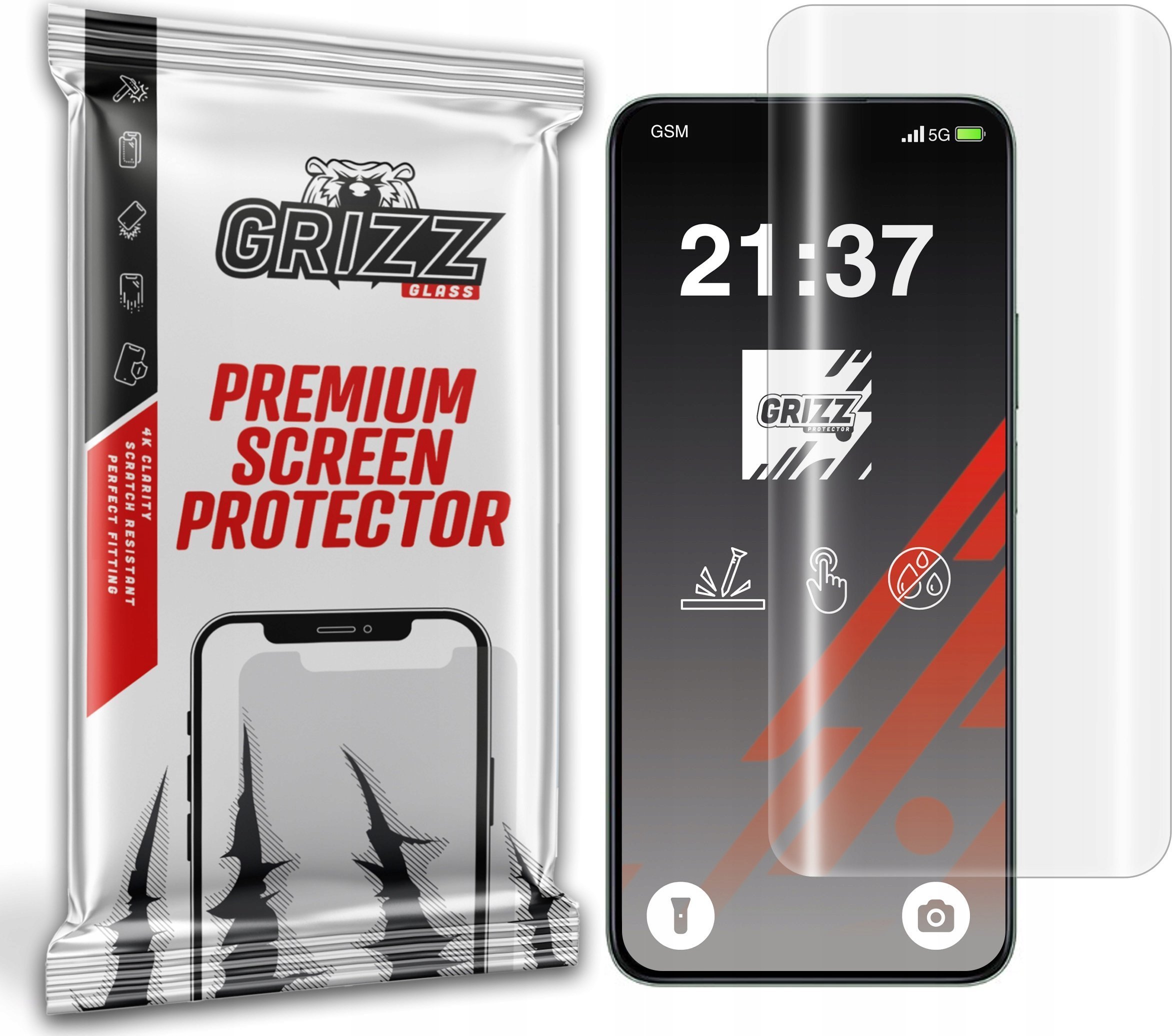 Folie mbrojtëse hydrogel Grizz për Honor 200 Smart, prerje precize, transparente