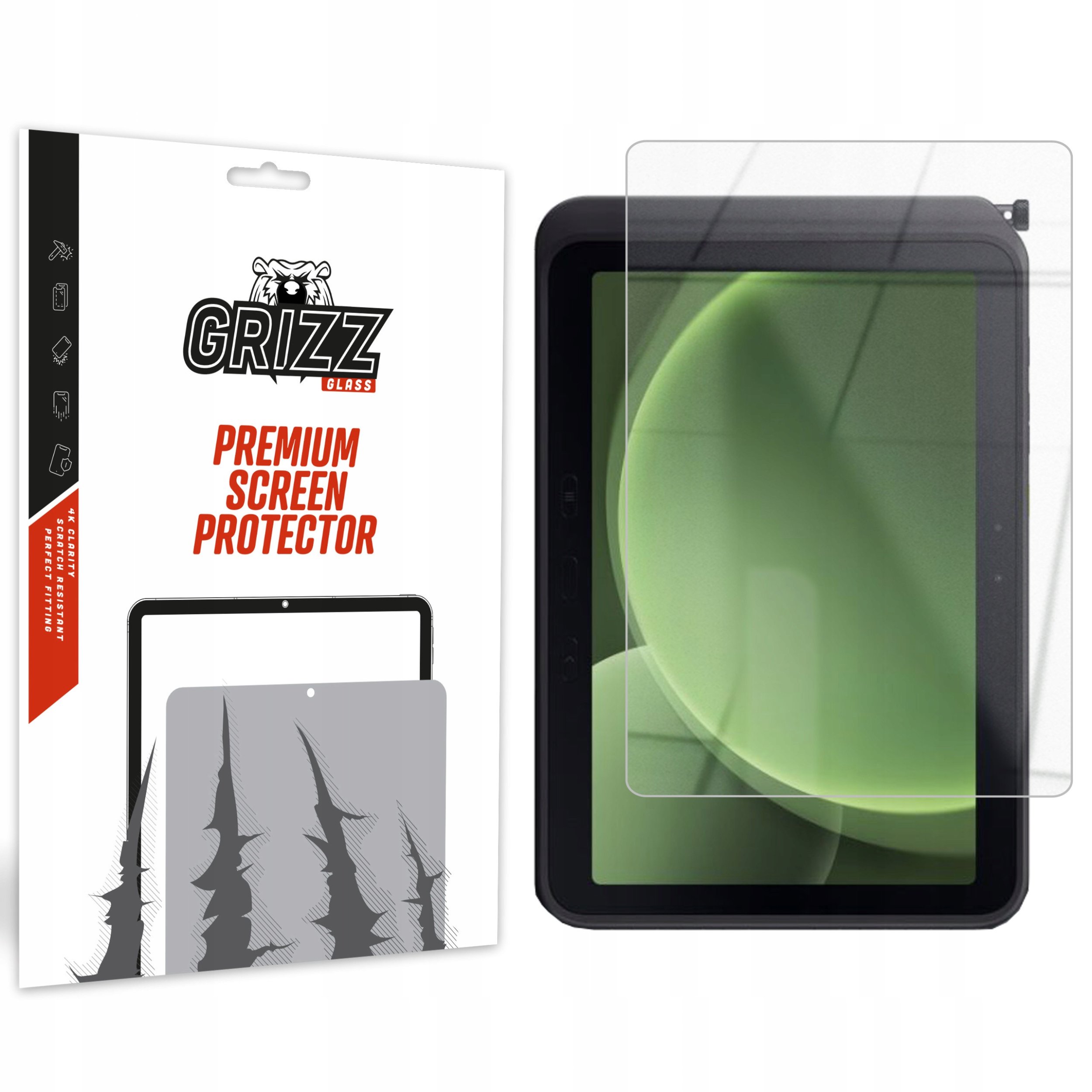 Xham mbrojtës Grizz HybridGlass për Samsung Galaxy Tab Active5 Pro, 9H, transparent