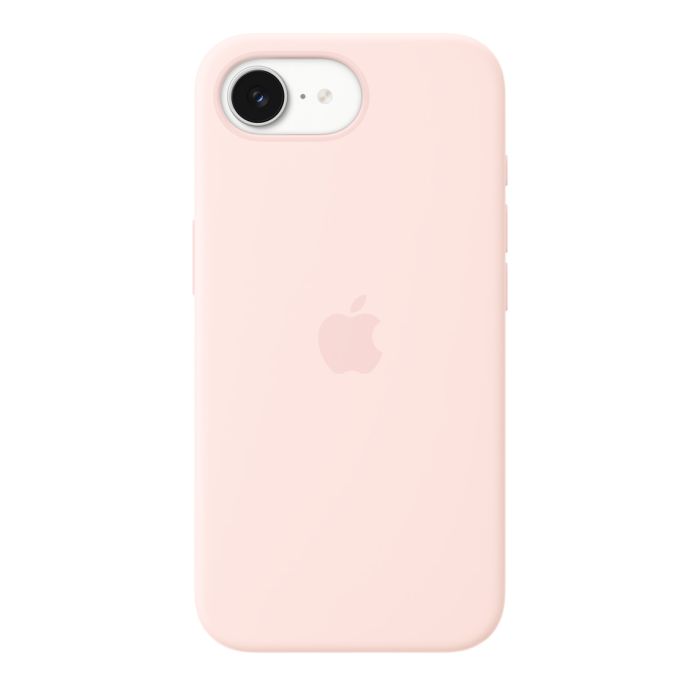 Apple iPhone 17e Silicone Case with MagSafe, Soft Pink 4