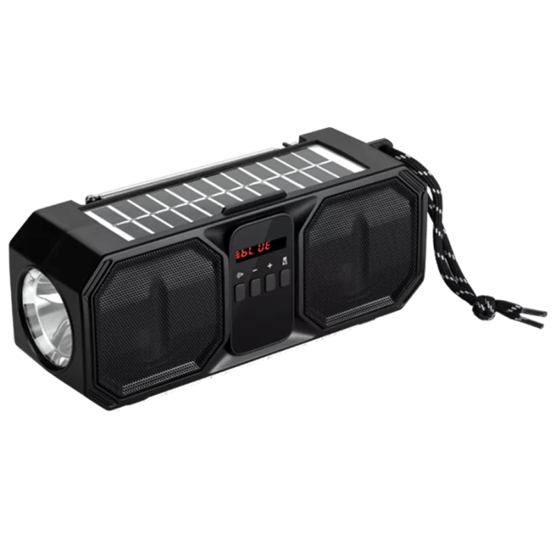 Altoparlant Bluetooth Denver me panel diellor dhe radio FM