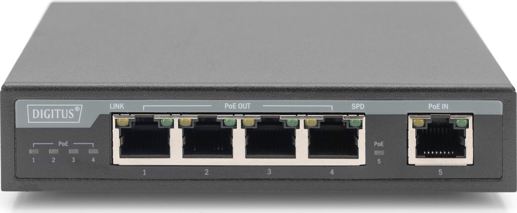 Zgjatues rrjeti Digitus 4 Port Gigabit PoE, 60W