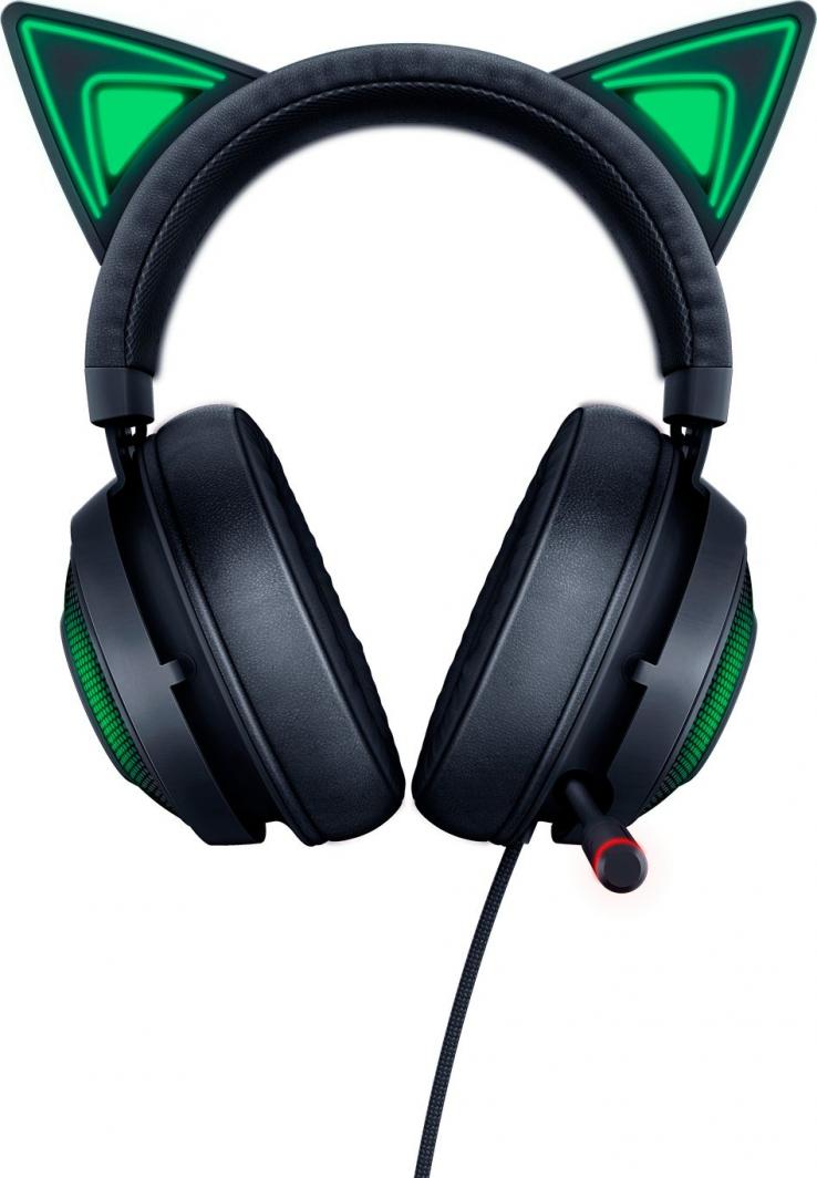 Kufje Razer Kraken Kitty Edition (RZ04 - 02980100 - R3M1), të zeza / të gjelbra