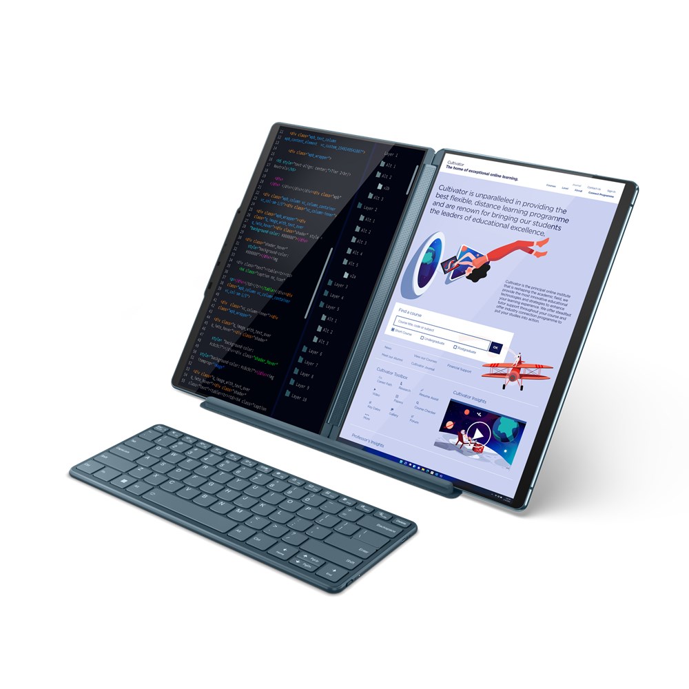 Laptop Lenovo Yoga 9 i7-1355U, 13.3" Touchscreen, Intel Core i7, 16 GB RAM, 1 TB SSD, i kaltër