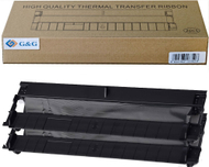 Ribon termik G&G TD-810-BK, 215mm x 22m, set 2 copë, i zi