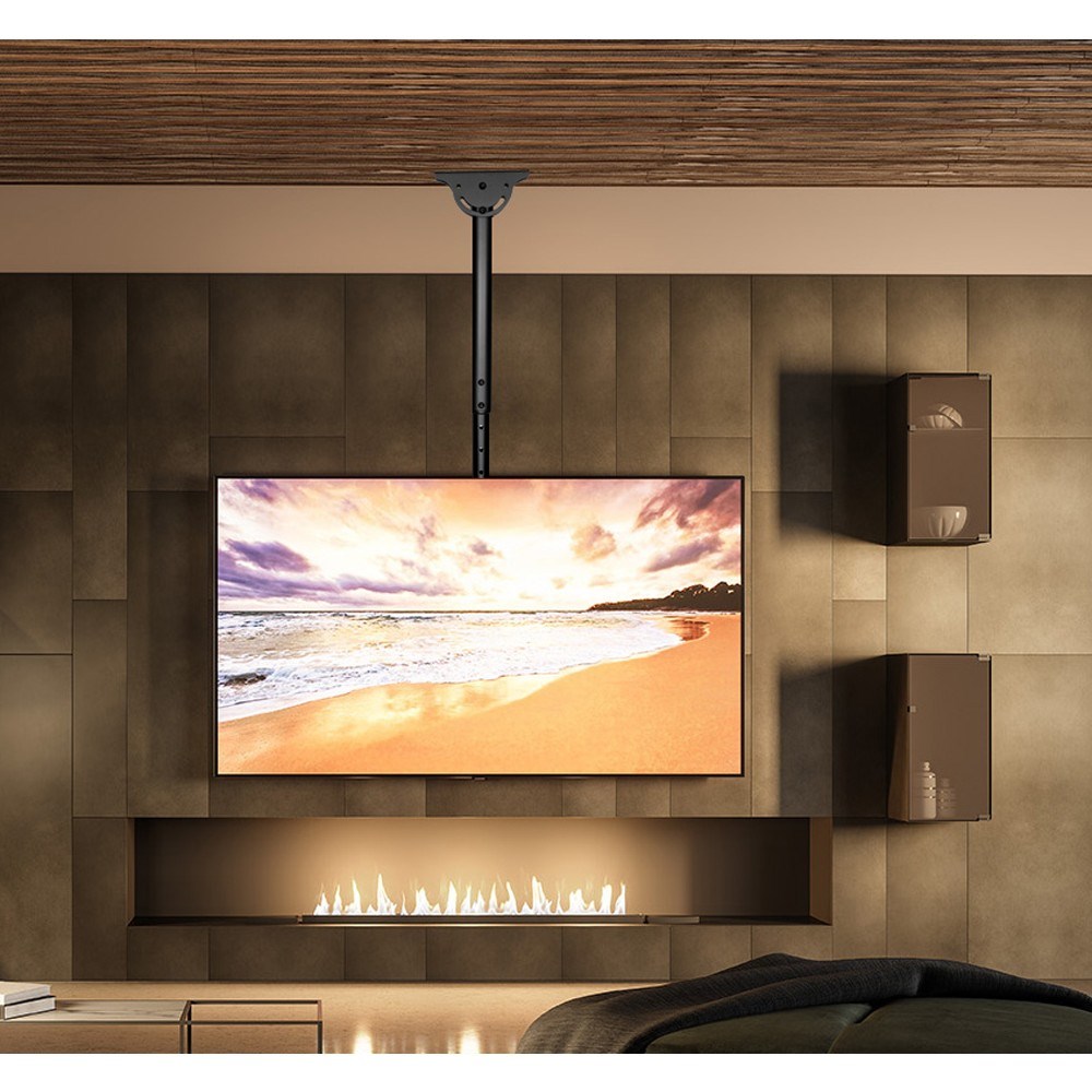 Таванска држачка за ТВ Techly LED LCD 32-55\", ICA CPLB-944S, 50 kg, црна