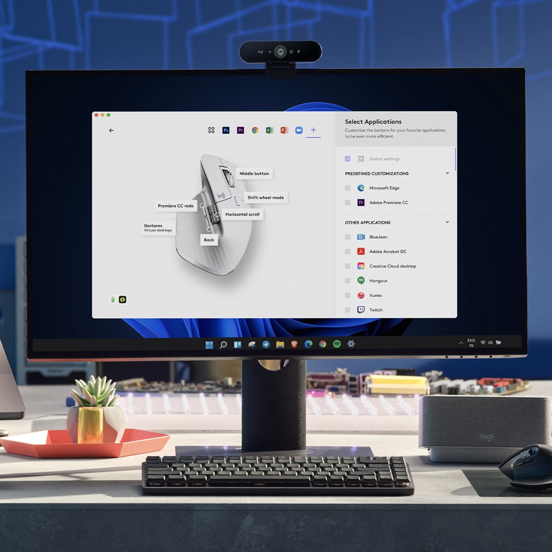 Maus Logitech MX Master 3S, RF Wireless + Bluetooth, i argjendtë