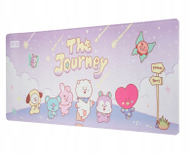Mouse pad BT21 The Journey XL, sipërfaqe e madhe, shumëngjyrësh