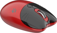 Бежичен глушец Mofii M3DM, 1600 DPI, 2.4G и Bluetooth, црвено-црн