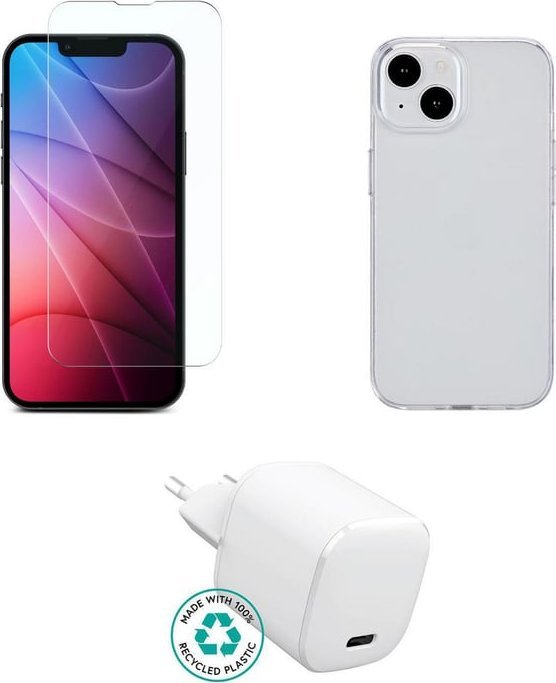 Set aksesorësh ESTUFF ES-KIT-IPH15, për iPhone 15, transparent