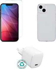 Сет додатоци ESTUFF ES-KIT-IPH15, за iPhone 15, проѕирен