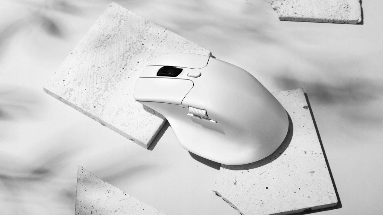 Maus wireless Keychron M6, ergonomik, i bardhë