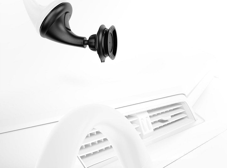 Mbajtës telefoni për veturë Fidlock Vacuum Car Suction Base, montim në xham, rrotullim 360°, i zi