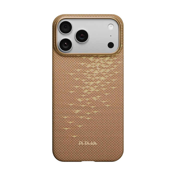 PITAKA GLINTS OF GOLD ULTRA-SLIM CASE FOR IPHONE 17 PRO GOLDEN GLINT