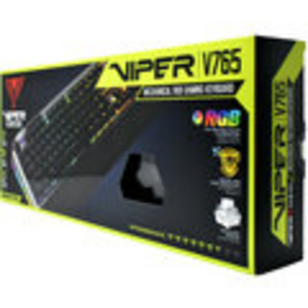Tastierë Patriot Viper V765, Kailh White, US, e argjendtë
