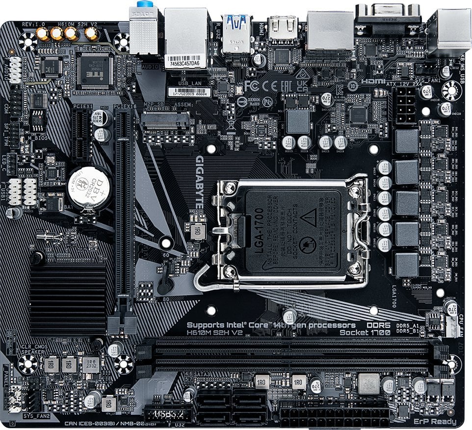 Pllakë amë Gigabyte H610M S2H V2