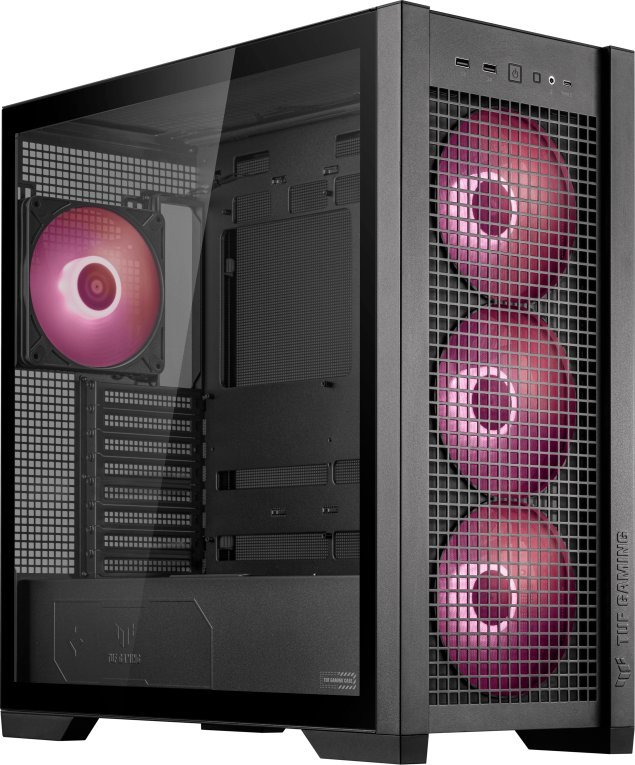 Kutia për PC ASUS TUF Gaming GT302, MIDI Tower, ARGB, e zezë