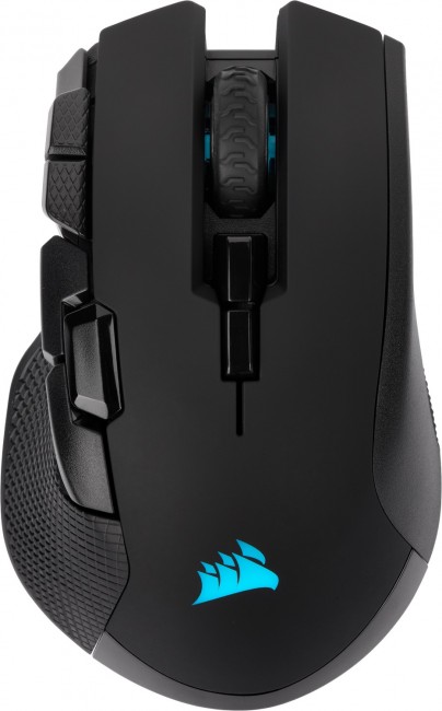 Гејминг глушец Corsair IRONCLAW RGB Wireless, безжичен, црн