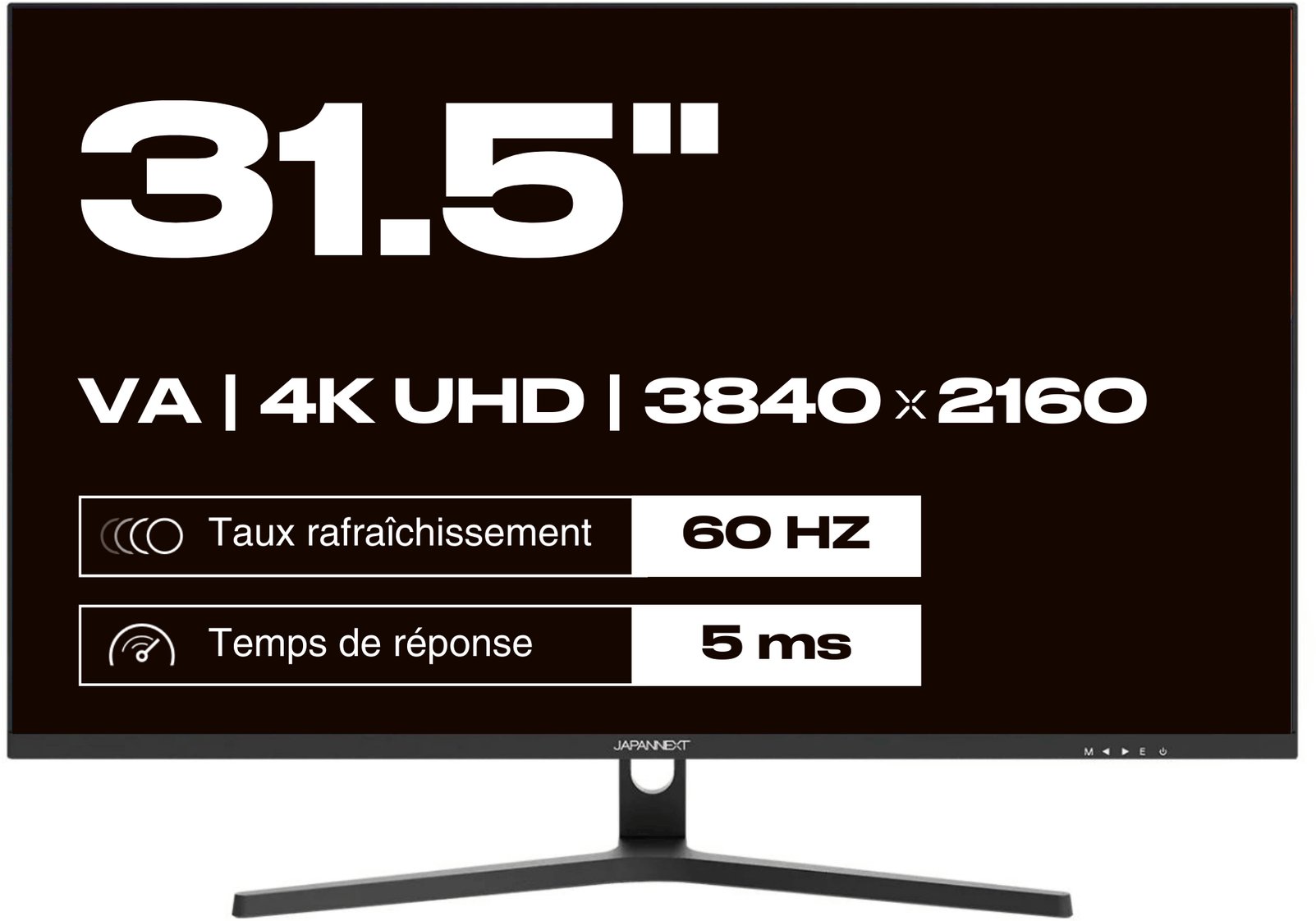 Monitor zyre JN-V315UHDR 31.5", 4K UHD, 60Hz, i zi