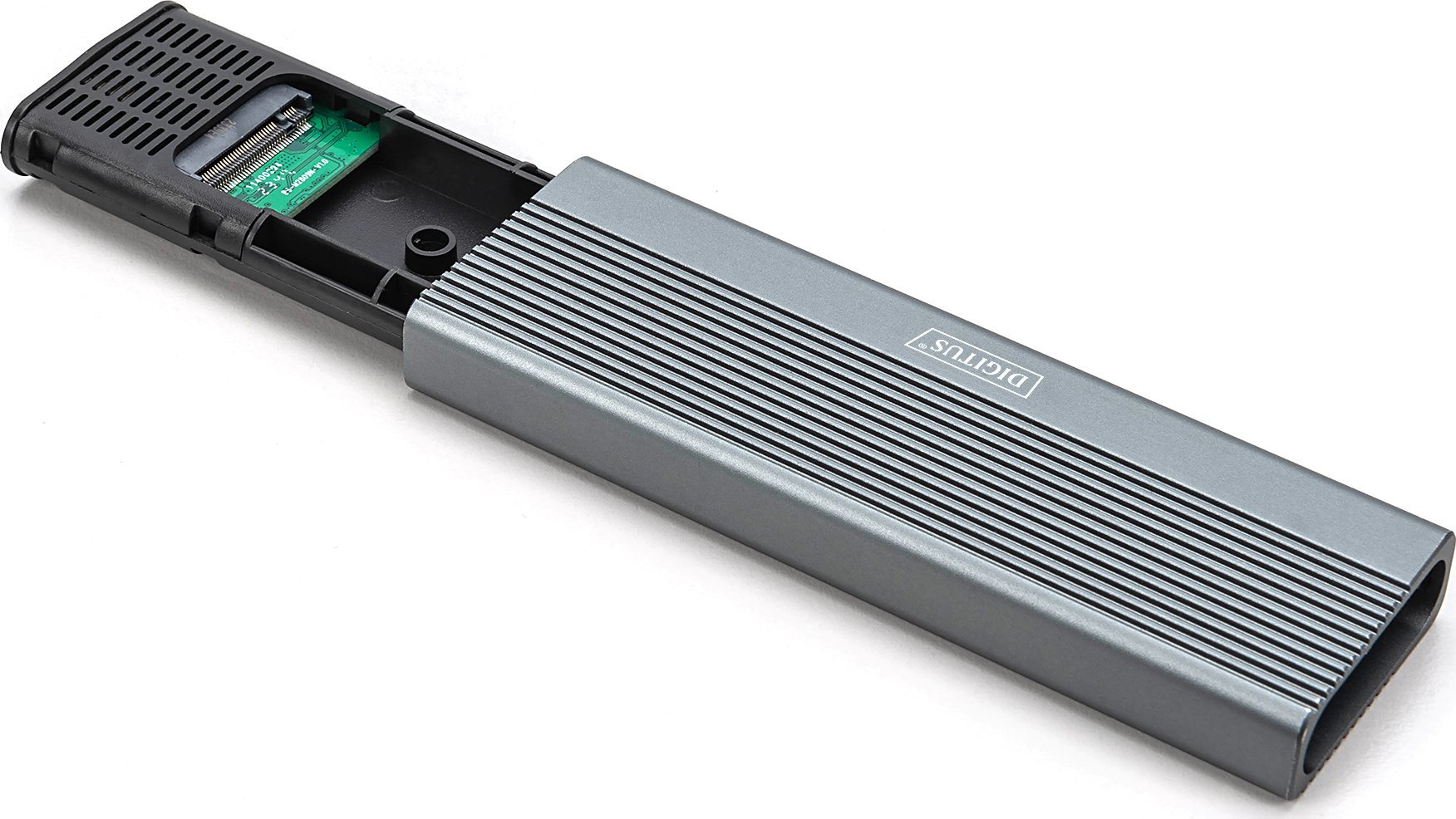 Kuti e jashtme SSD M.2 Digitus DA-71154, SATA 6Gbps, USB 3.0, argjendtë
