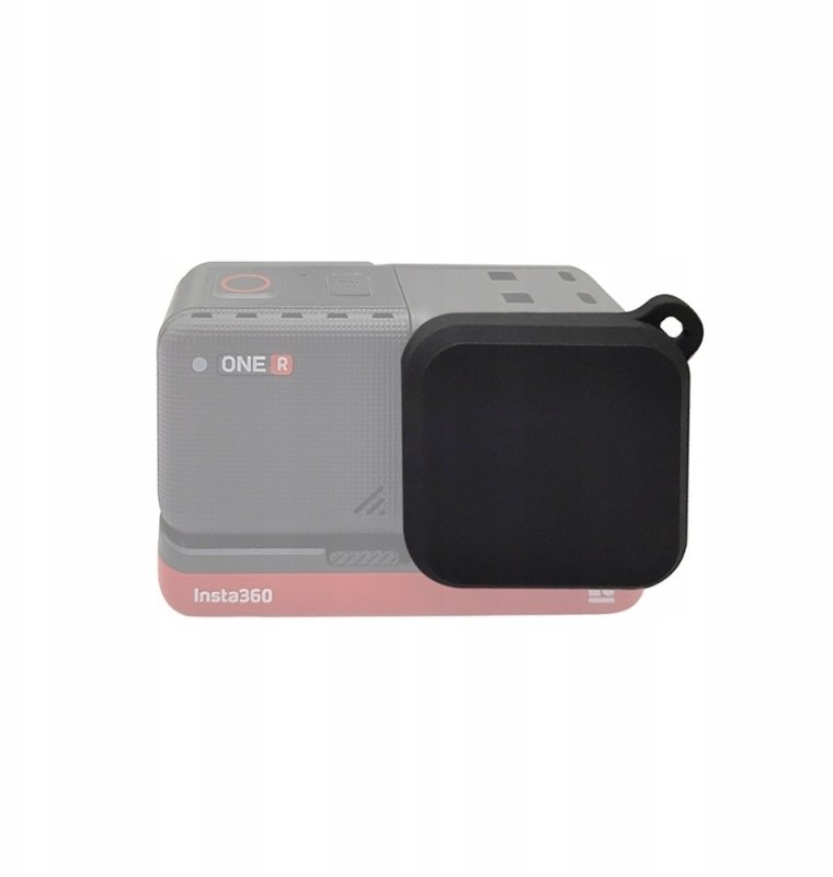 Kapak lente PULUZ PU482B për Insta360 One R 4K, silikoni, i zi