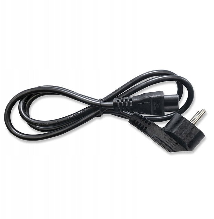 Kabllo rryme Qoltec SCHUKO IEC C5, 3x1.0mm2, 1.5m, e zezë