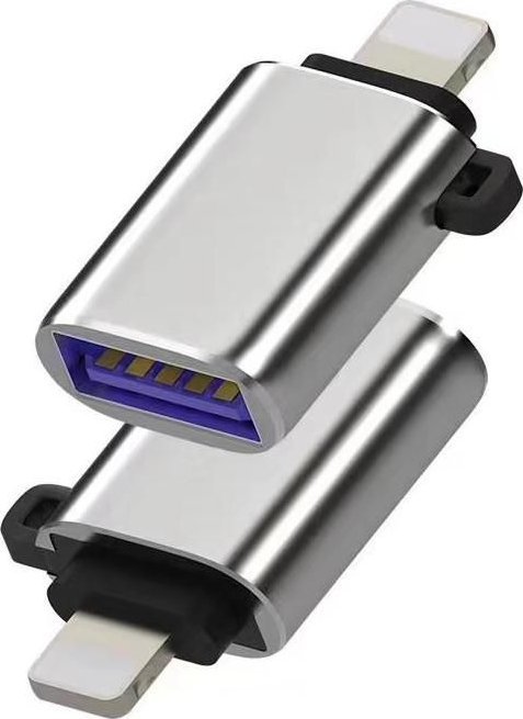 Adapter USB MicroConnect Lightning në USB 3.0, argjendtë