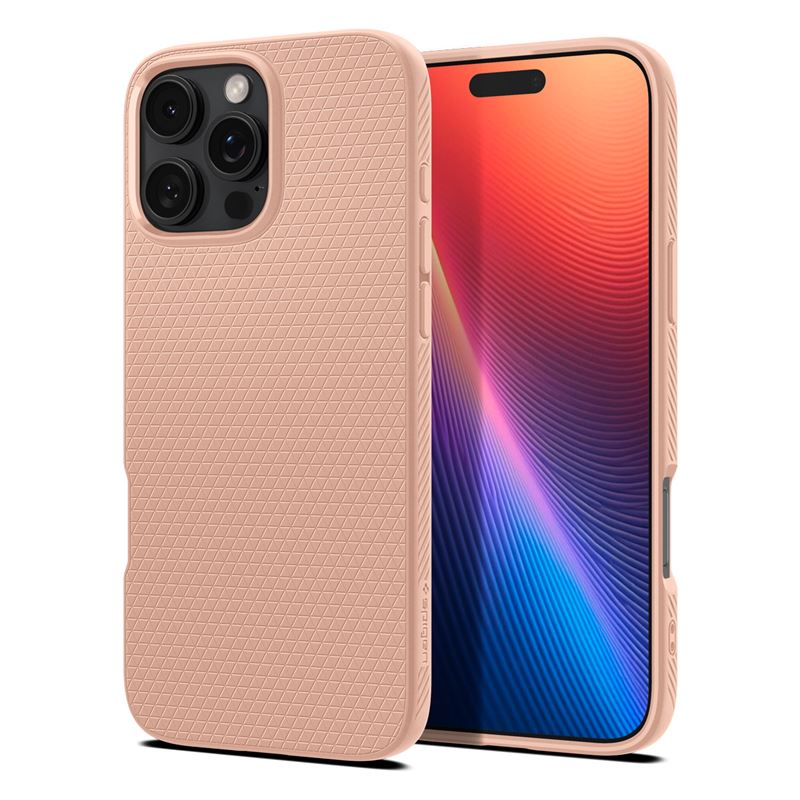 Mbështjellës për iPhone 16 Pro Spigen Liquid Air, rozë