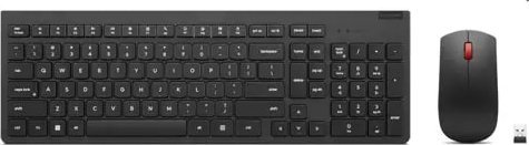 Set tastierë dhe mi Lenovo 4X31N50722, wireless RF, layout gjerman, i zi