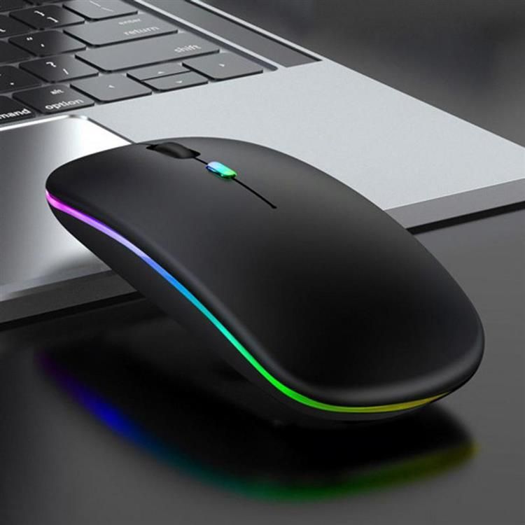 Maus wireless pa markë, Bluetooth 2.4 GHz, RGB, i zi