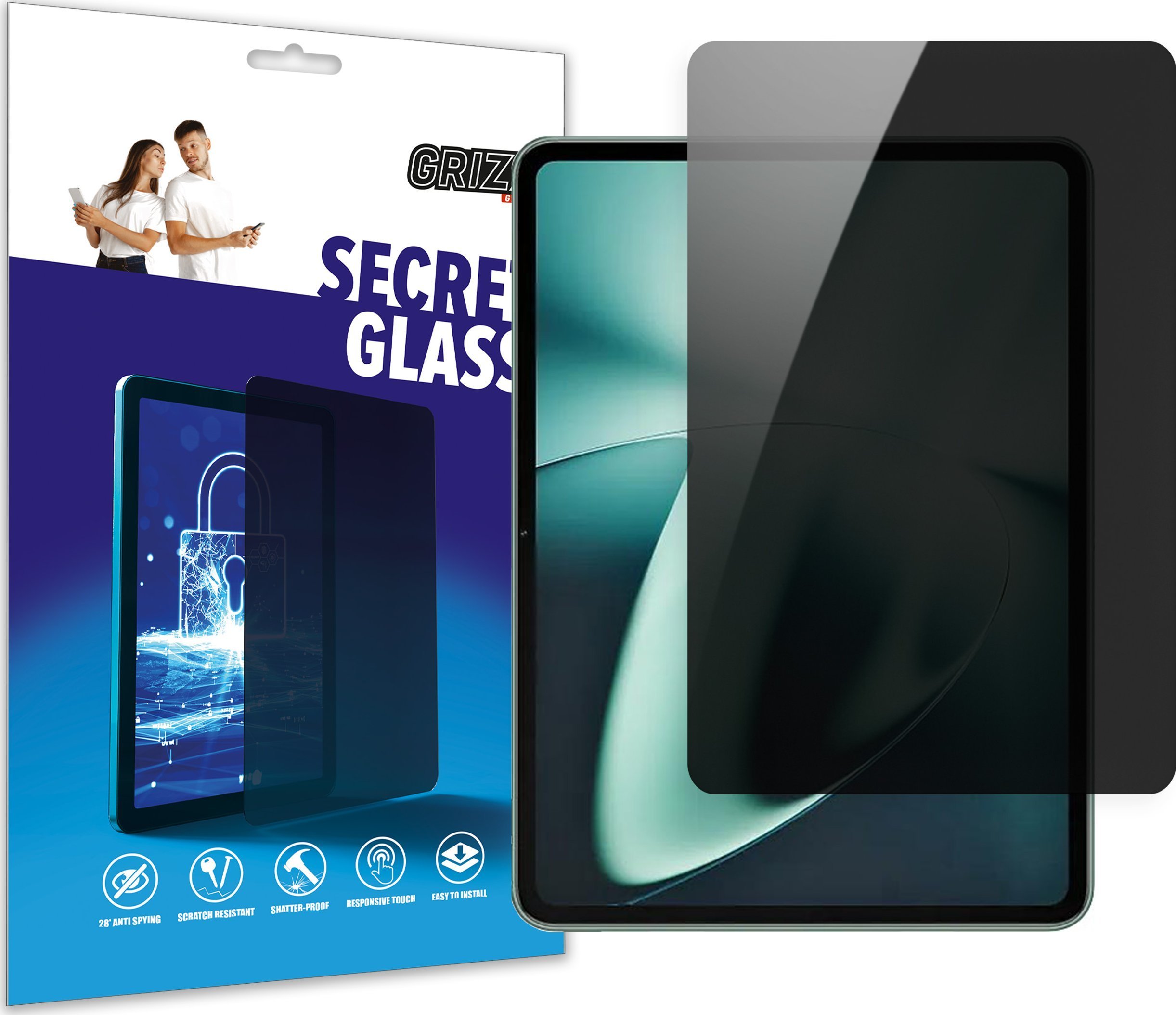 Xем за приватност хибриден Grizz SecretGlass за OnePlus Pad, мат, заштита за екран