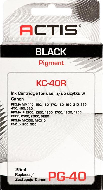 Ngjyrë Actis KC-40R, e zezë (Canon PG-40)