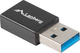 Adapter USB Lanberg AD-UC-UA-01, USB-C në USB-A 3.1, OTG, i zi