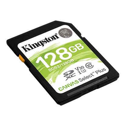 Kartë e memories Kingston Canvas Select Plus, SDXC, 128 GB, Class 10
