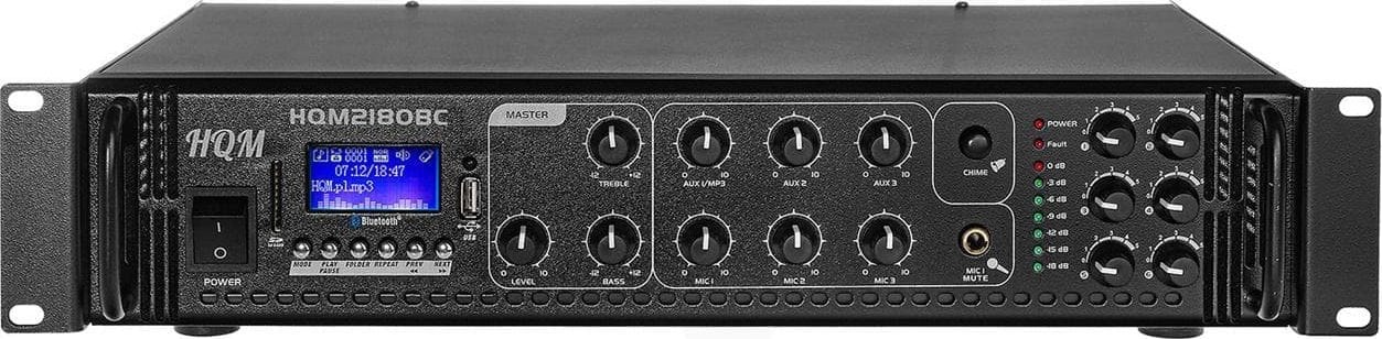 Amplifikator audio HQM2180BC, 180W, FM Bluetooth USB SD, i zi