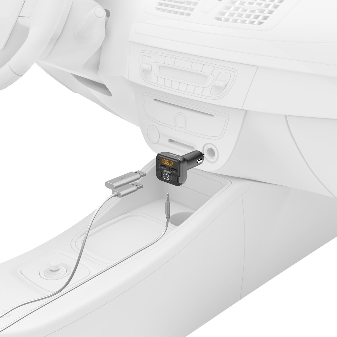 Transmetues Fm Hama 14163, AUX USB, i zi