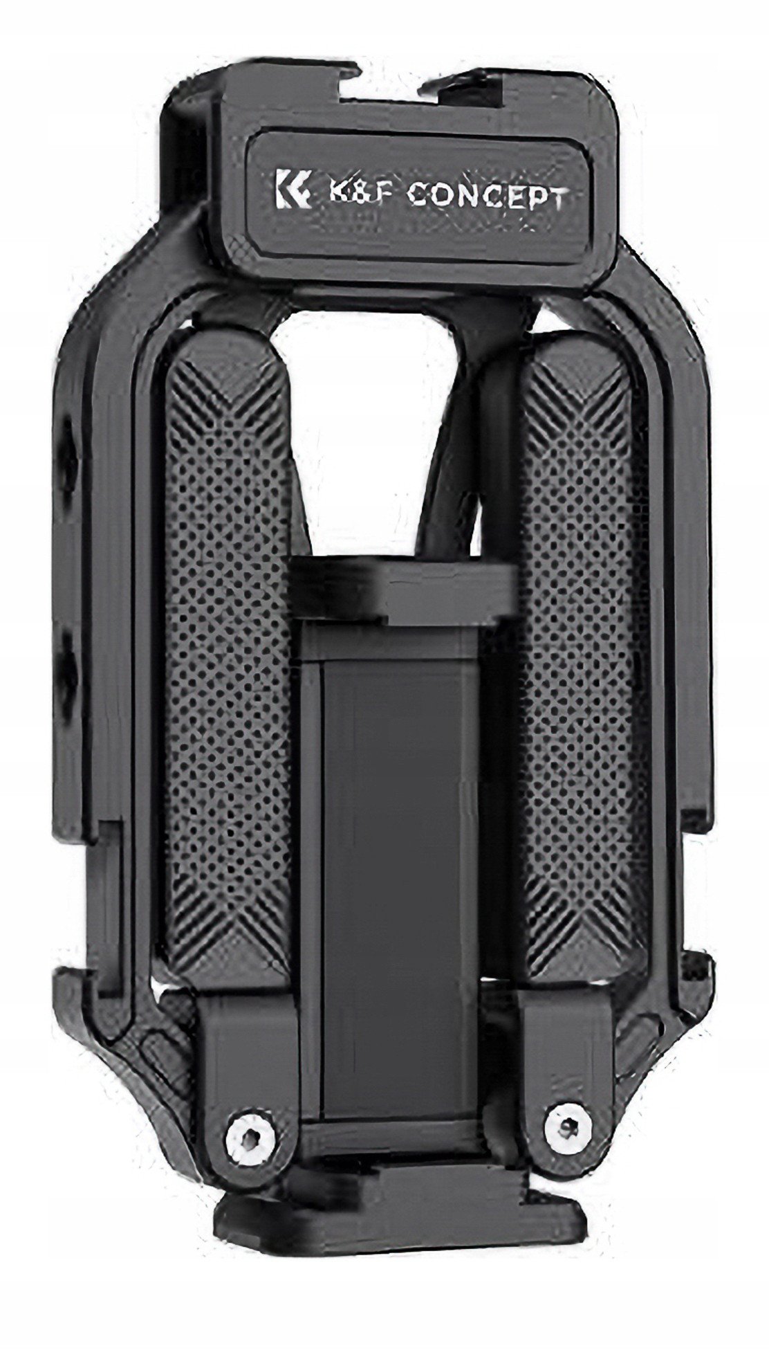 Rig video për smartphone K&amp;F Concept, stabilizues me dy doreza, alumini i palosshëm, i zi