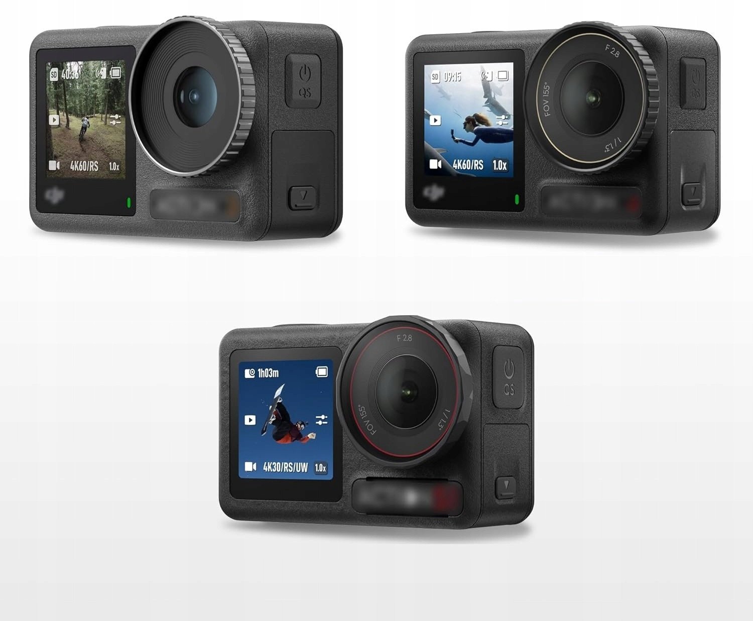 Set unazash silikoni mbrojtëse për kamerë DJI Osmo Action 5 Pro 4 3, 2 copë, e zezë