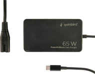 Karikues GaN Gembird CC65W, 65W, USB C PD QC 4, i zi
