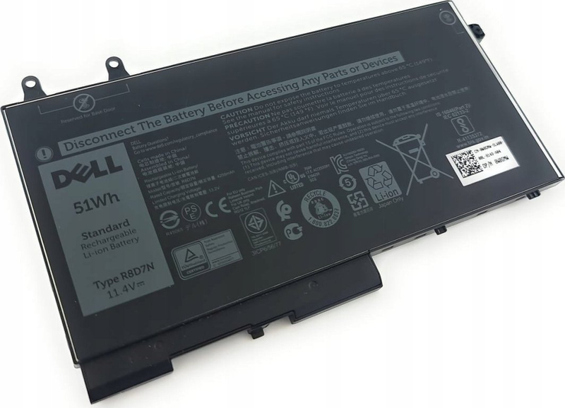 Bateri DELL R8D7N, 51Wh, e zezë