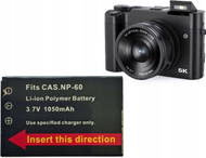 Батерија за камера XREC BLS-205X, 1050mAh, заменска NP-60 SB9557