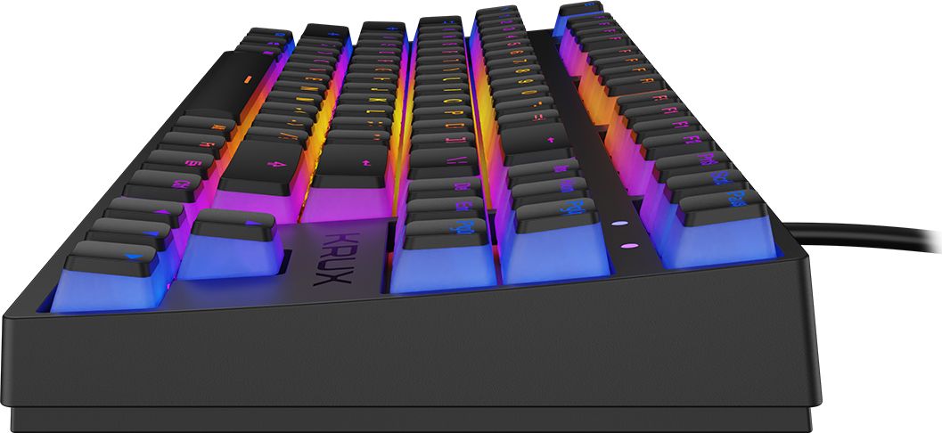 Механичка тастатура Krux Atax PRO RGB Pudding, TKL, Outemu Black, црна
